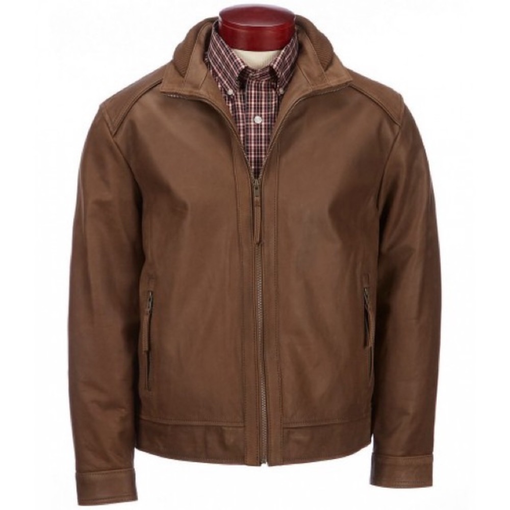 SMOOTH BUFFALO LEATHER JACKET